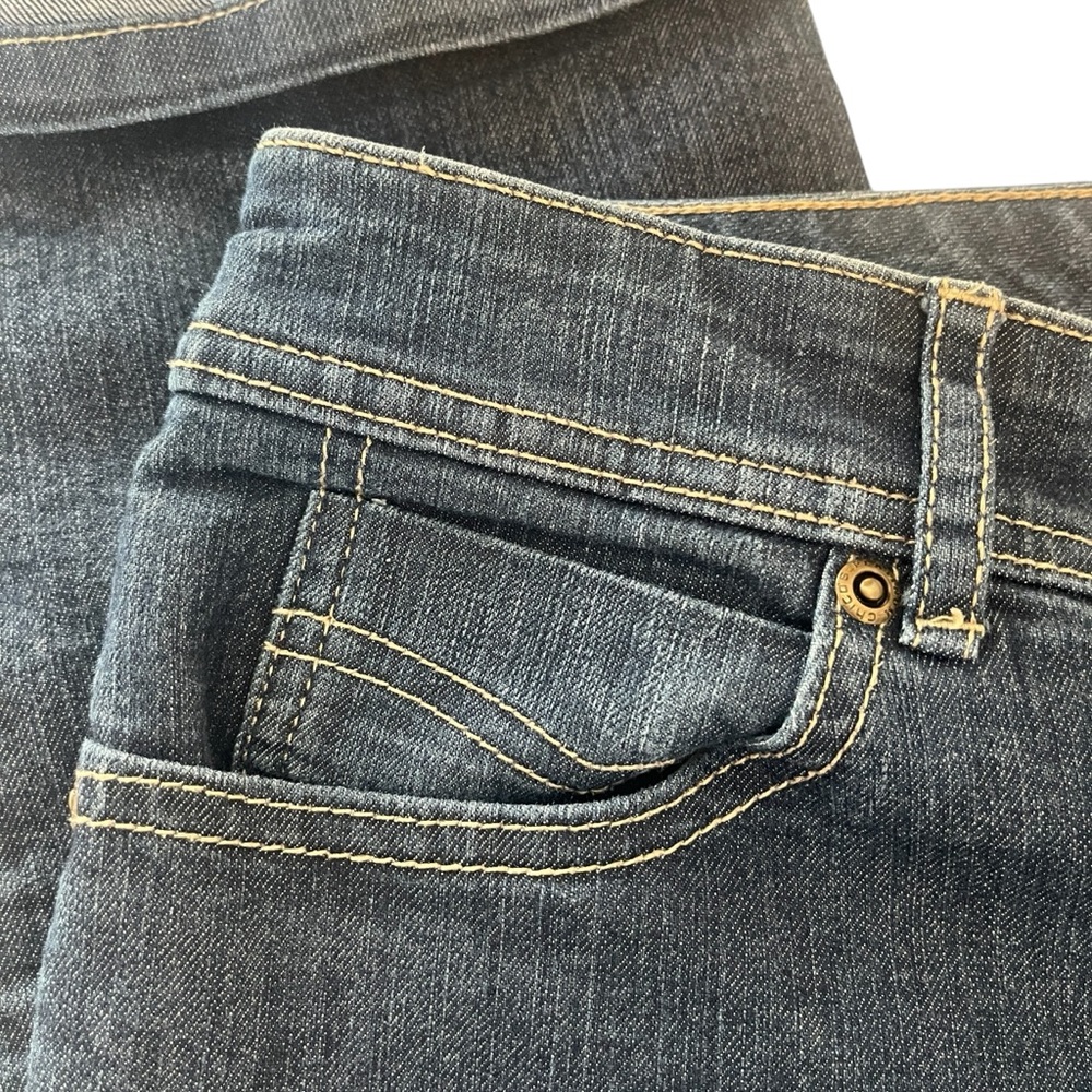 Chico’s Stretch Rolled Crop Blue Jeans Sz S/M (Chico’s 0.5) - Picture 8 of 12